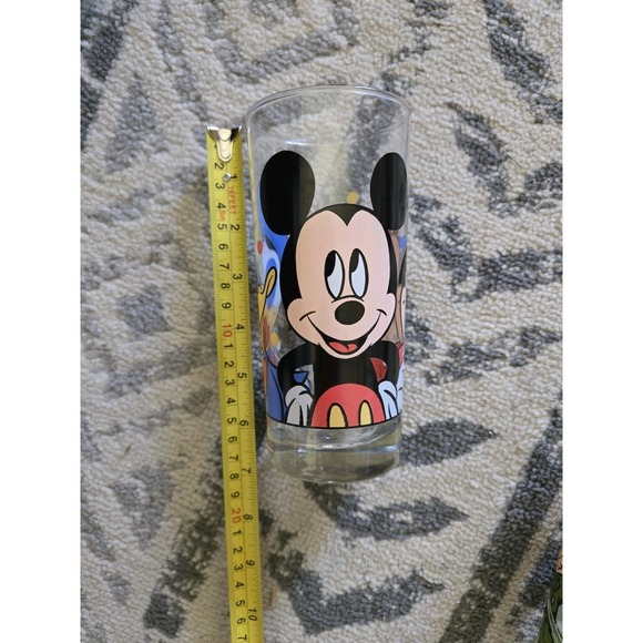 Walt‎ Disney Company Drinking Glass Mickey Minnie Mouse Donald Duck Vintage - Picture 4 of 7